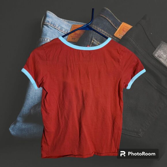 Levi's T-Shirt Kids Size 12-13yrs Red (p48) - Picture 2 of 2